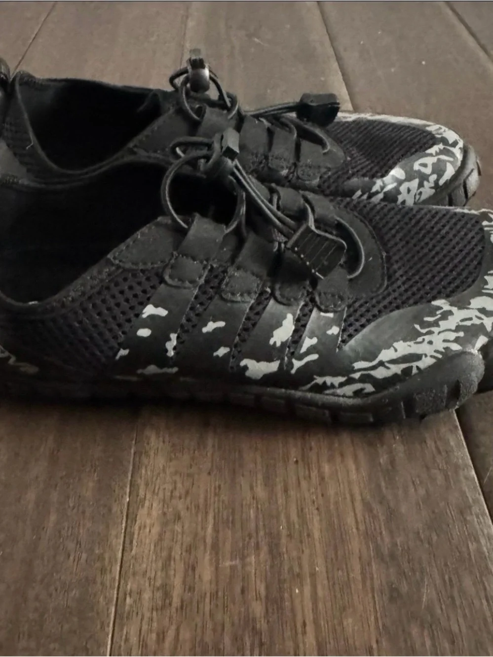NortiV8 Unisex Kids Black and Gray Lace Up Water Shoes 4